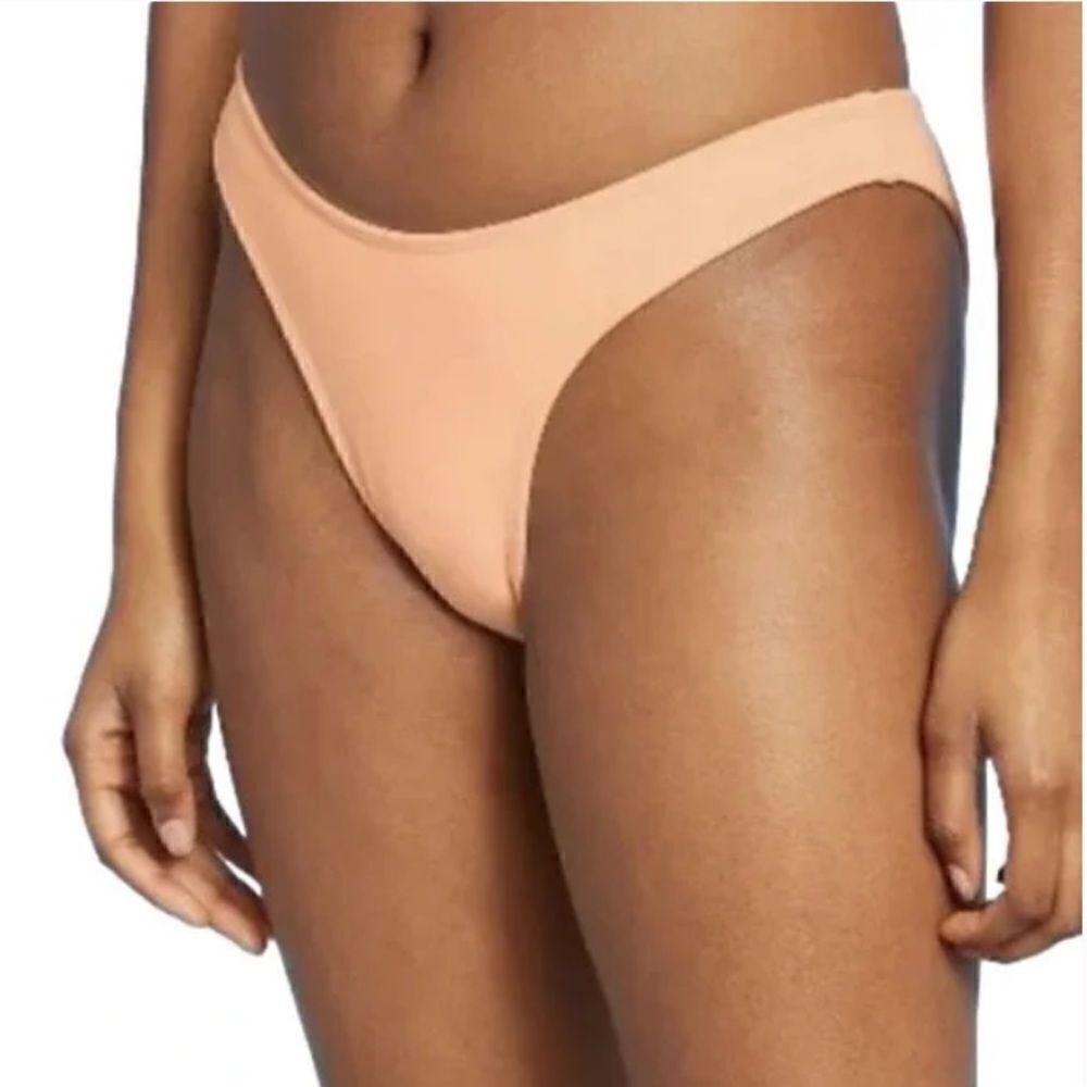 Xhilaration High Leg Scoop Waist Peach Swim Bottoms, Size XL, NWT‎